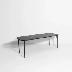 Table de jardin rectangulaire noire 220 cm Week-End - Petite Friture