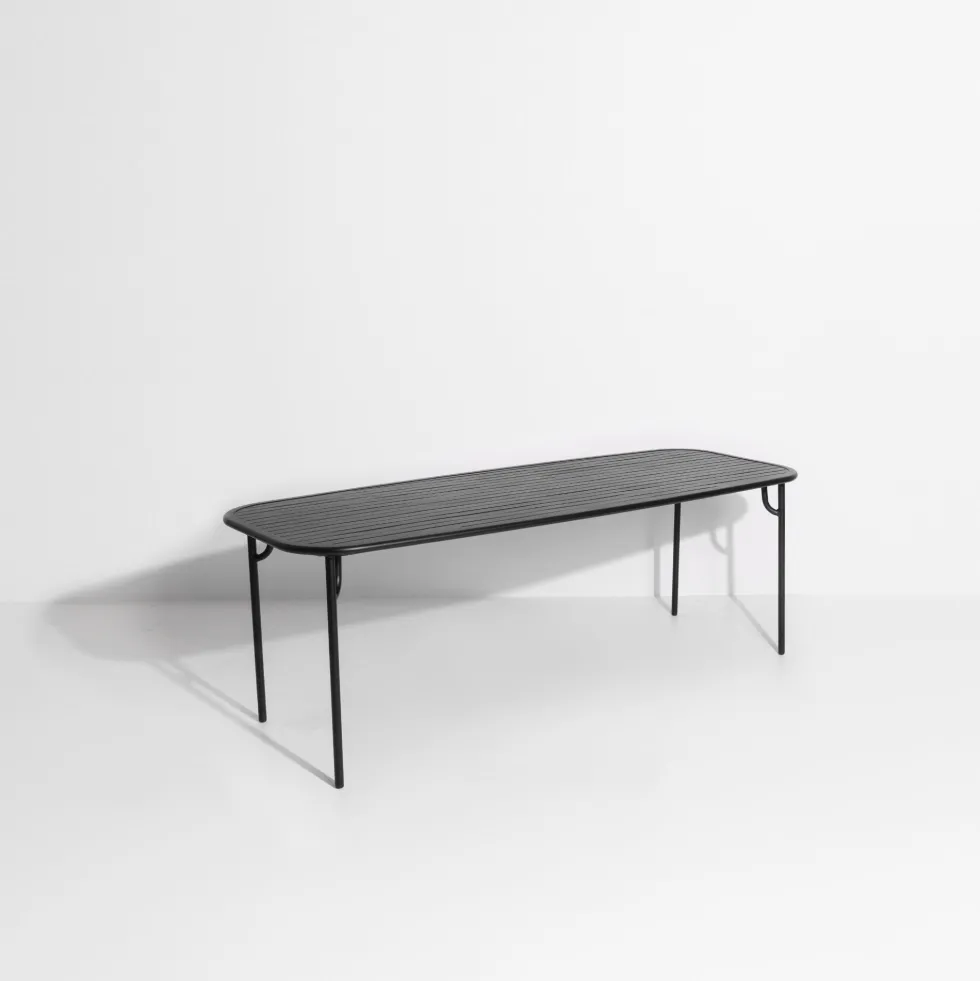 Table de jardin rectangulaire noire 220 cm Week-End - Petite Friture