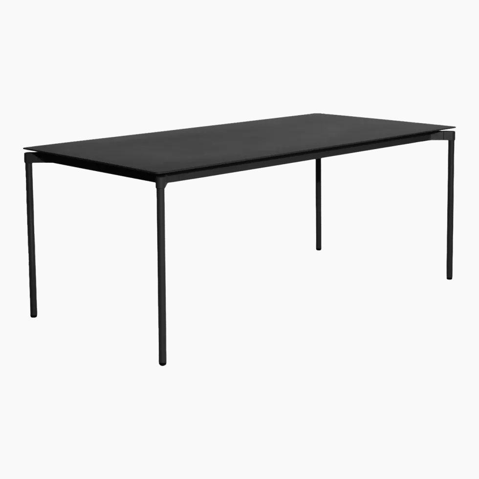 Table de jardin rectangulaire noire Fromme - Petite Friture