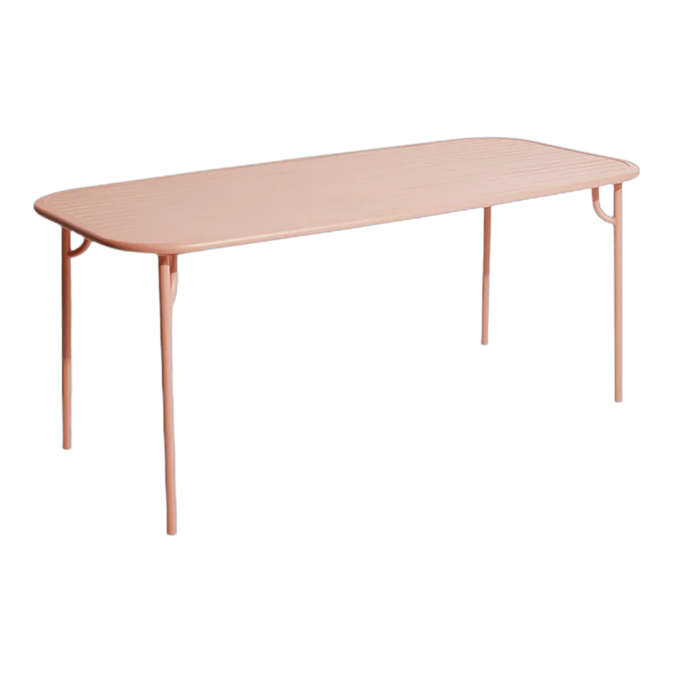 Table de jardin rectangulaire rose blush 180 cm Week end - Petite friture