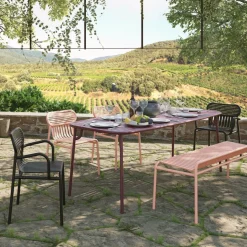 Table de jardin rectangulaire vert bouteille 220 cm Week end - Petite friture