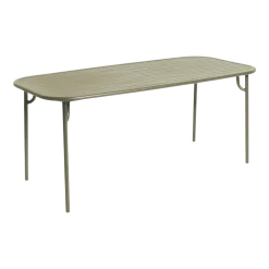 Table de jardin rectangulaire vert jade 180 cm Week-End - Petite Friture