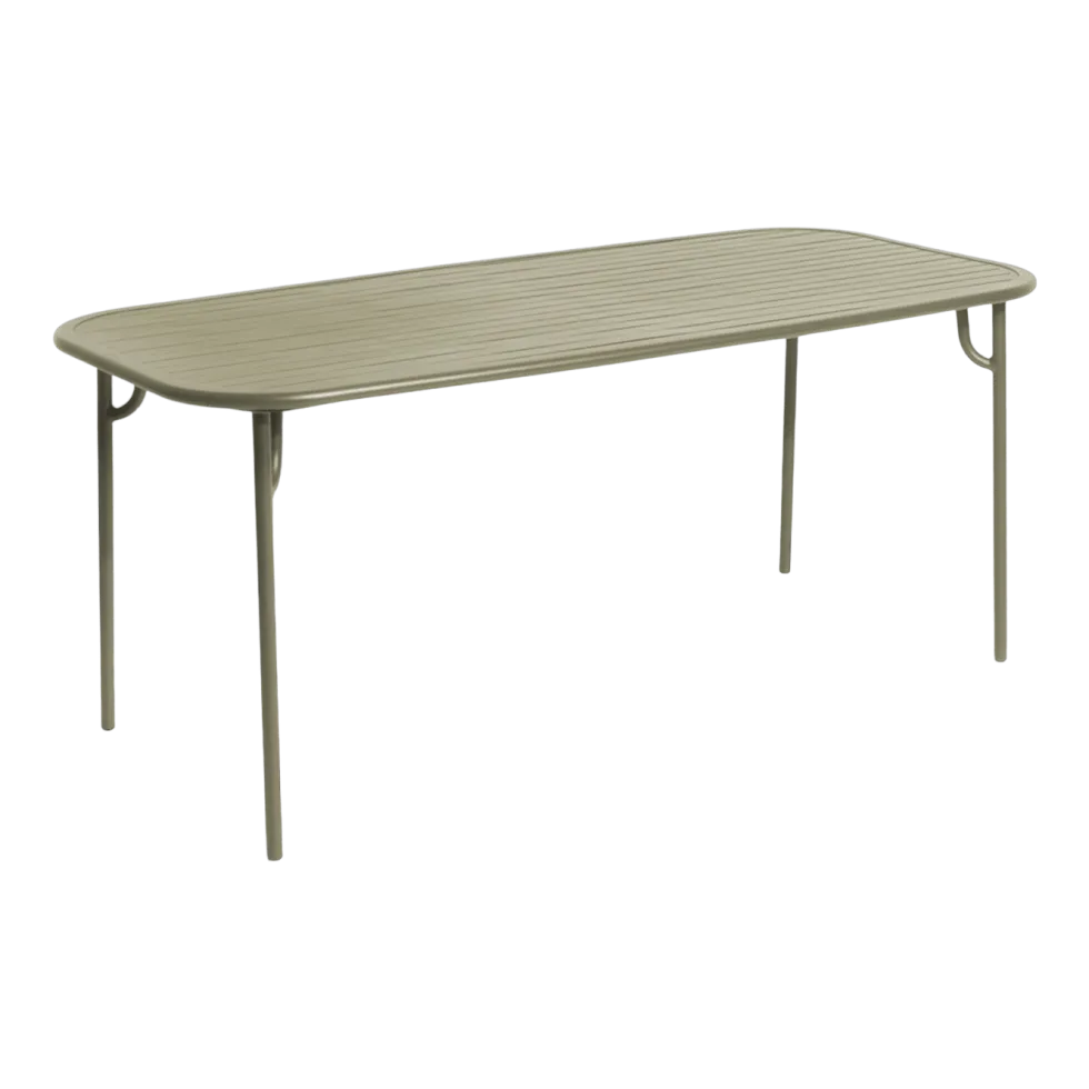Table de jardin rectangulaire vert jade 180 cm Week-End - Petite Friture