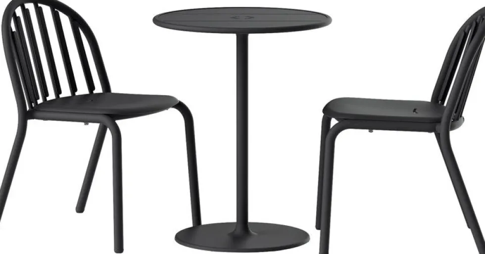 Table de jardin ronde en aluminium anthracite 60x76cm Fred's - Fatboy