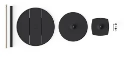 Table de jardin ronde en aluminium anthracite 60x76cm Fred's - Fatboy