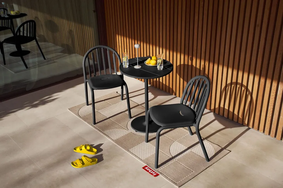 Table de jardin ronde en aluminium anthracite 60x76cm Fred's - Fatboy