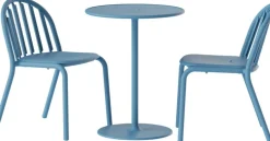 Table de jardin ronde en aluminium bleu 60x76cm Fred's - Fatboy