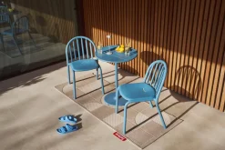 Table de jardin ronde en aluminium bleu 60x76cm Fred's - Fatboy