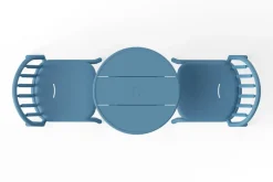 Table de jardin ronde en aluminium bleu 60x76cm Fred's - Fatboy