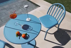 Table de jardin ronde en aluminium gris clair 60x76cm Fred's - Fatboy
