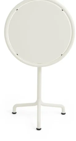 Table de jardin ronde en aluminium laqué blanc cassé 55x74cm Deville - HAY
