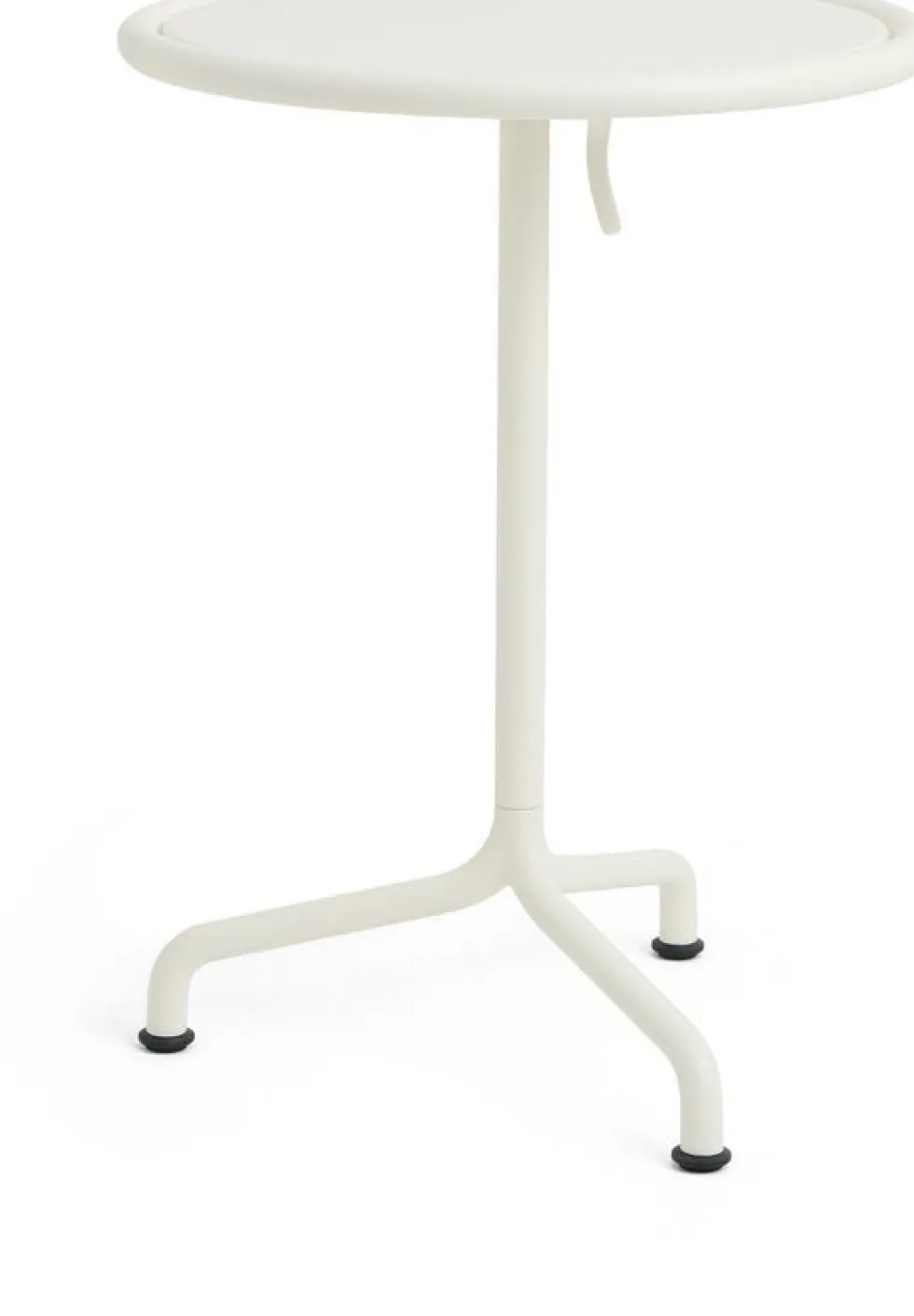 Table de jardin ronde en aluminium laqué blanc cassé 55x74cm Deville - HAY