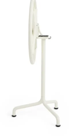 Table de jardin ronde en aluminium laqué blanc cassé 55x74cm Deville - HAY