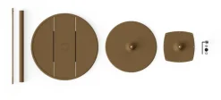 Table de jardin ronde en aluminium mocha 60x76cm Fred's - Fatboy