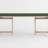 Table de salle à manger extensible vert forêt 220cm - Moebe