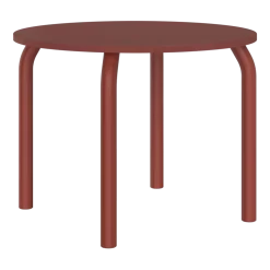 Table de salle à manger ronde en frêne rouge auburn 100cm Meko - noo.ma