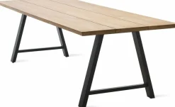 Table d'extérieur teck massif et noir 285 x 100 cm Matteo - Vincent Sheppard