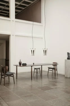 Table à dîner en chêne fumé clair 95 x 250 cm Oku - NORR11