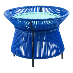 Table en acier bleu Caribe - Ames