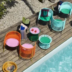 Table en acier bleu Caribe - Ames