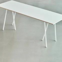 Table en acier noire L180 cm Loop Stand - HAY