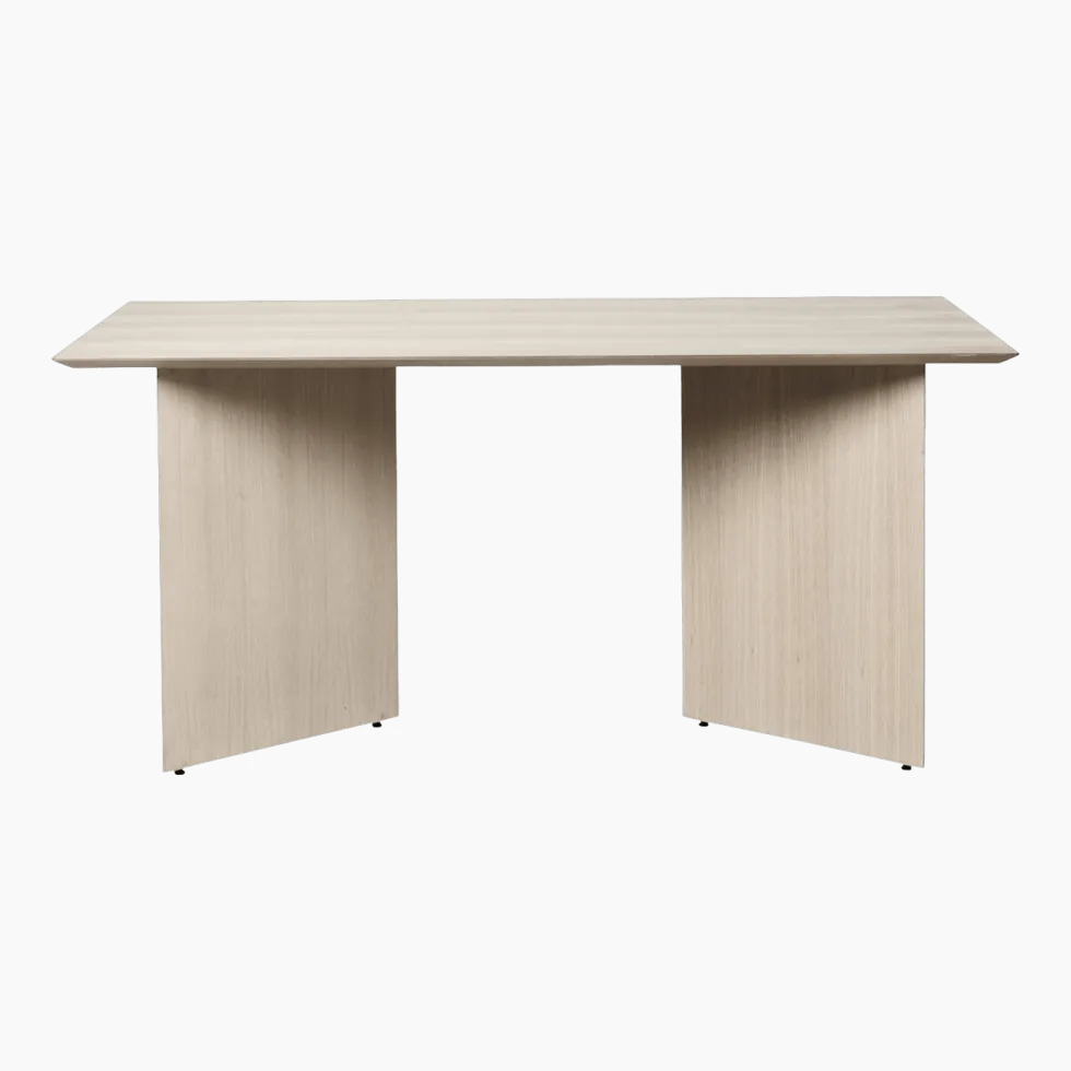 Table en bois rectangulaire beige 160 cm Mingle - Ferm Living