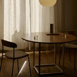 Table en chêne clair et structure blanche 120cm Florence - New Works