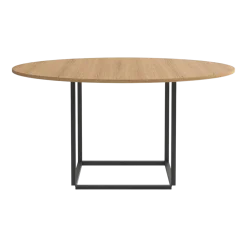 Table en chêne clair et structure en acier noir 145cm Florence - New Works