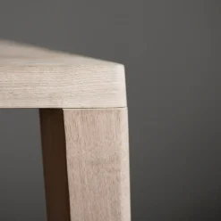 Table en chêne huilé pigmenté blanc 95 x 220 cm Graceful - Bolia