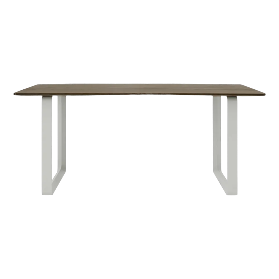 Table en chêne massif fumé et aluminium gris 170 x 85 cm 70/70 - Muuto