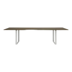 Table en chêne massif fumé et aluminium gris 295 x 108 cm 70/70 - Muuto