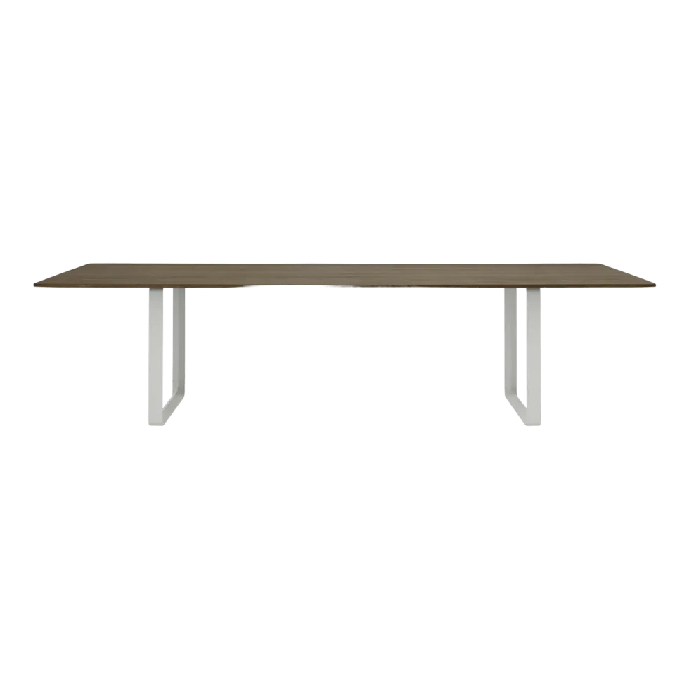 Table en chêne massif fumé et aluminium gris 295 x 108 cm 70/70 - Muuto