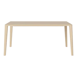 Table en chêne massif huilé pigmenté blanc 95 x 160 cm Graceful - Bolia