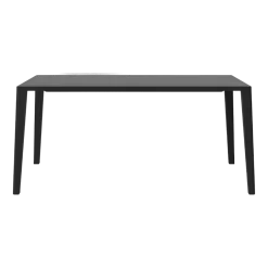 Table en chêne massif huilé teinté noir 95 x 160 cm Graceful - Bolia