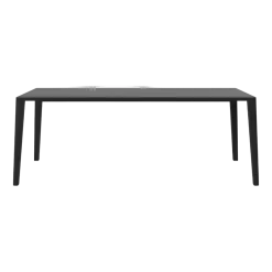 Table en chêne massif huilé teinté noir 95 x 200 cm Graceful - Bolia