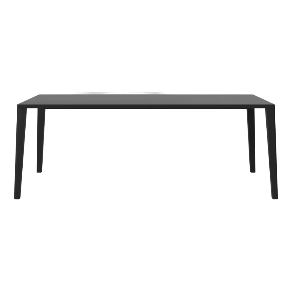 Table en chêne massif huilé teinté noir 95 x 200 cm Graceful - Bolia