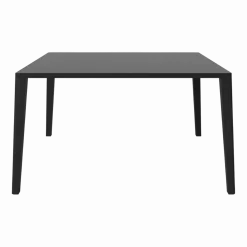 Table en chêne massif huilé teinté noir 130 x 130 cm Graceful - Bolia