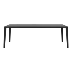 Table en chêne massif huilé teinté noir 95 x 220 cm Graceful - Bolia