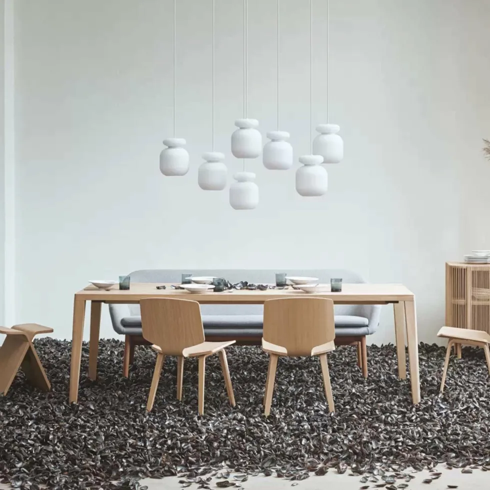 Table en chêne massif huilé 95 x 180 cm Graceful - Bolia