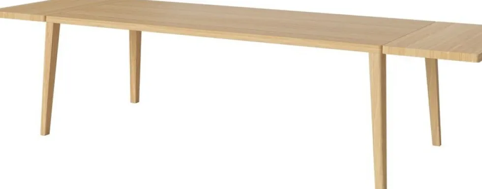 Table en chêne massif huilé 95 x 220 cm Graceful - Bolia