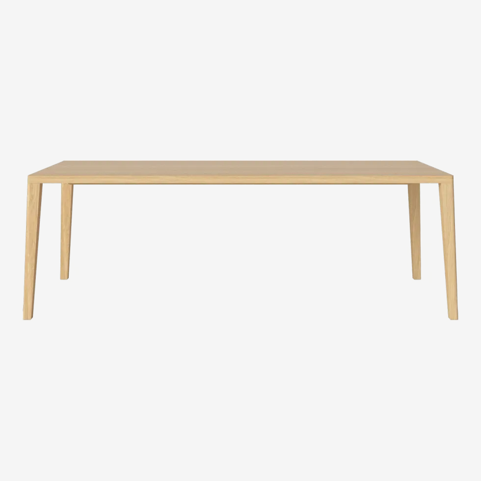 Table en chêne massif huilé 95 x 220 cm Graceful - Bolia