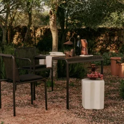 Table en fer chocolat 80x74cm Dapple - Ferm living