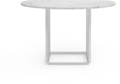 Table en marbre blanc carrera 120 cm Florence - New Works