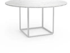 Table en marbre blanc 145cm Florence - New Works