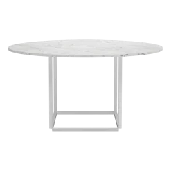 Table en marbre blanc 145cm Florence - New Works