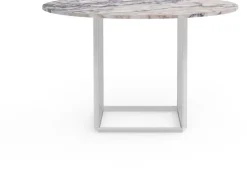 Table en marbre blanc viola 120 cm Florence - New Works