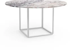 Table en marbre blanc viola 145cm Florence - New Works