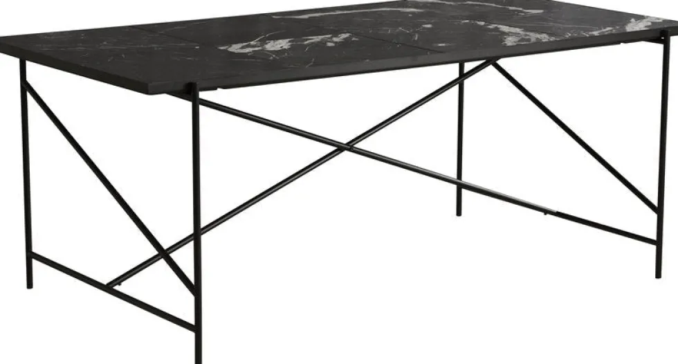 Table en marbre noir 185 cm - HANDVÄRK