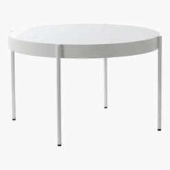 Table en métal et bois blanc 120cm Series 430 - Verpan