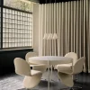 Table en métal et bois noir 120cm Series 430 - Verpan